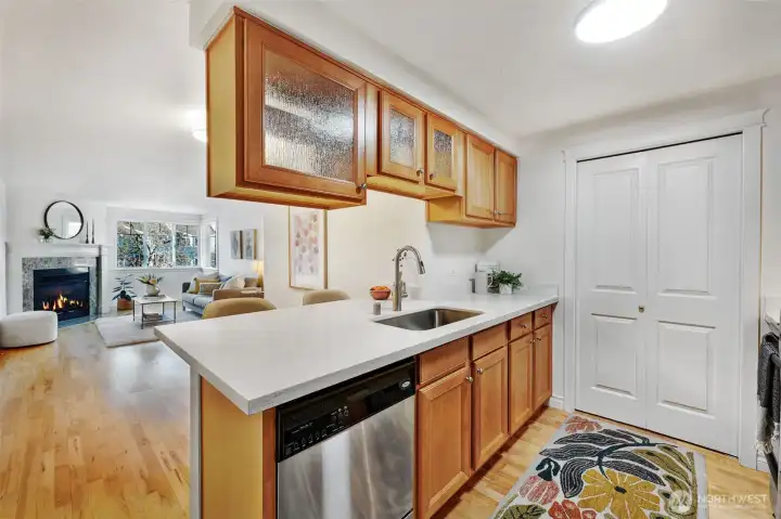 Stainless steel appliances all included in the sale.