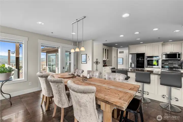 Dining Room with deck access.