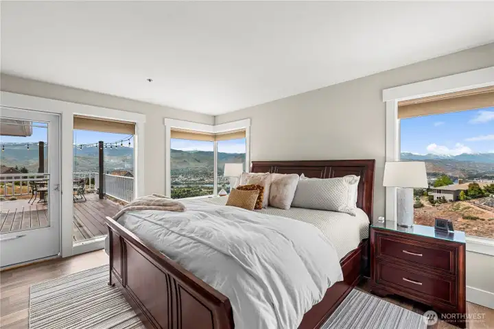 Primary Bedroom with private deck access.