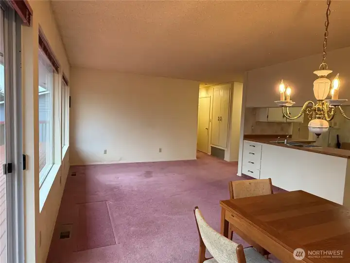 Main level living/dining