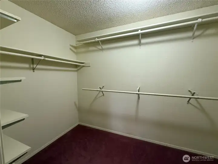 Walk in closet lower level