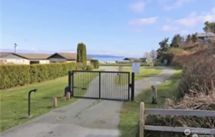 Private community beach access