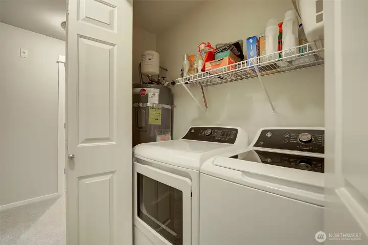 Washer & Dryer included.  Waterheater is newer.