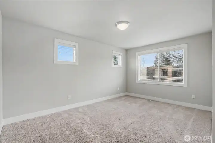 Bedroom #3 without virtual staging.