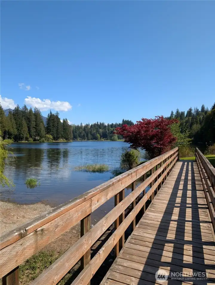 Bridge to mini golf! This park is clean, well kept and ready for your summer adventures!
