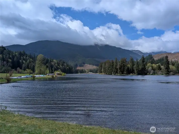 Breathtaking views from the lake.