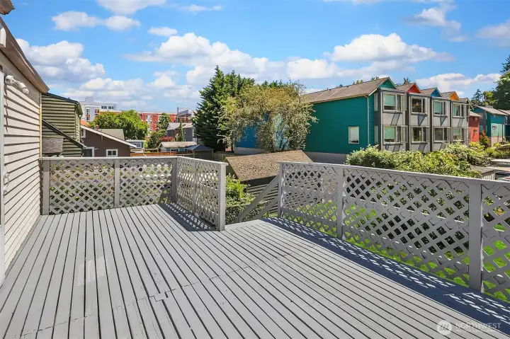 Upper Deck off Upstairs Unit