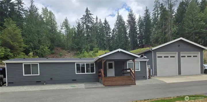 3 Bedroom, 2 Full Bath Open Concept With Vaulted Ceilings & a Wood Stove to Heat for Your Savings