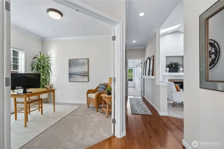 Step inside to discover crisp paint, gleaming hardwood floors, and an abundance of natural light.