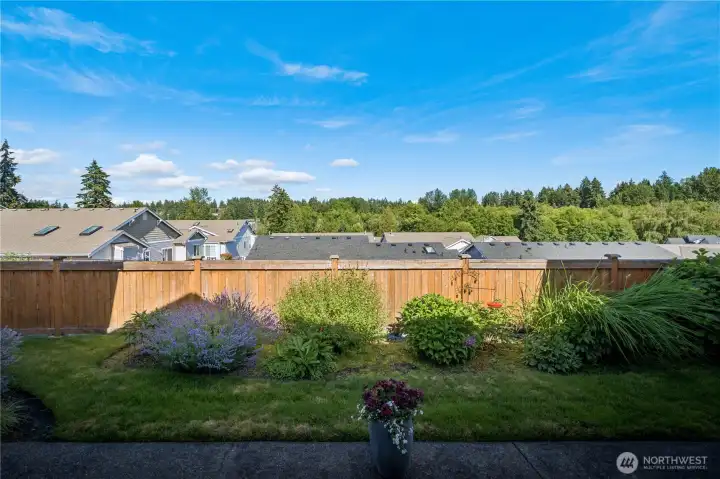 Indulge in quiet, peaceful moments overlooking the rooftops, expansive skies, and beautiful territorial views.