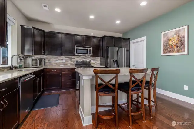 Plenty of cabinet space and a walk-in pantry
