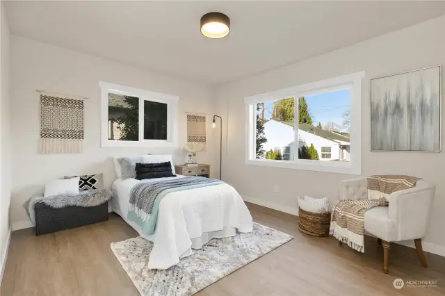 Here is bedroom #2 also on main level and big enough for King or queen beds