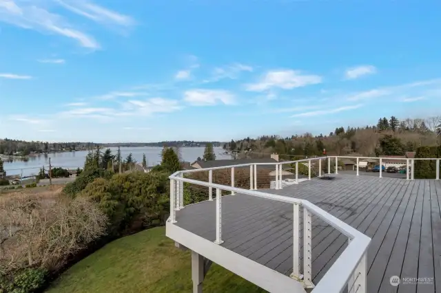 View point from the deck access leaving the primary suite, can you imagine waking up every morning and walking out to THIS view? Feeling the warmth of the sunlight on your skin as you bask in the peaceful and picturesque surroundings.