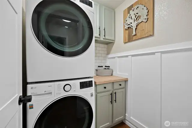 Beautifully updates laundry room