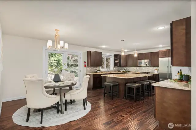 Dining Area View to Amazing Kitchen