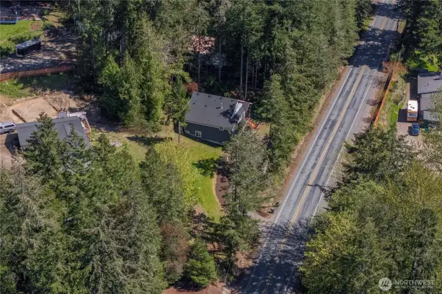 Aerial View of Home on Artondale