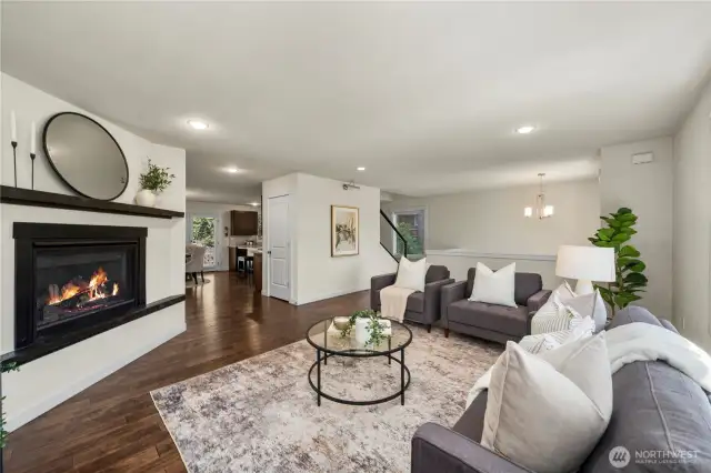 Living Room with Gas Fireplac