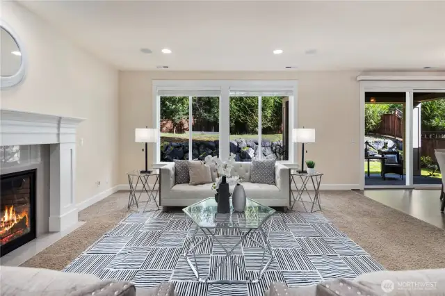 Abundant of natural light flows through the house!