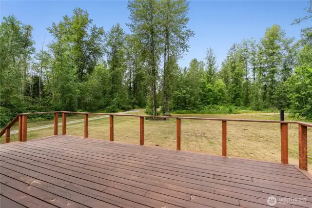 Morning view off of your front deck