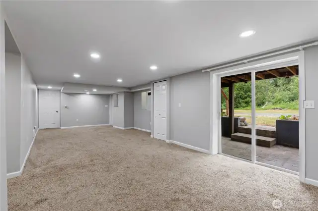 Lower Floor living space #2 with slider to patio