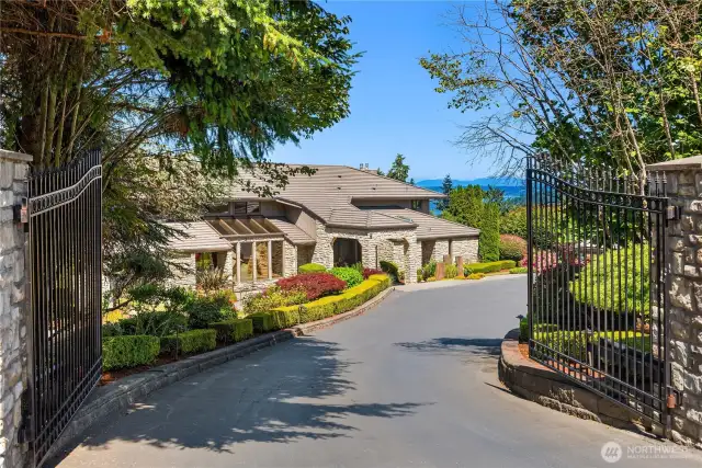 Gated entry to your private driveway