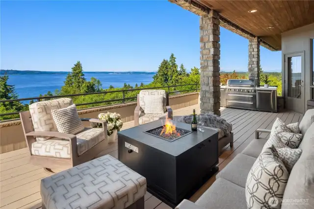 You'll never get tired of looking at this north facing view