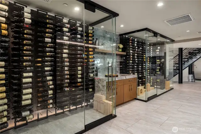 979 Bottle temperature regulated wine wall will be the envy of all your friends
