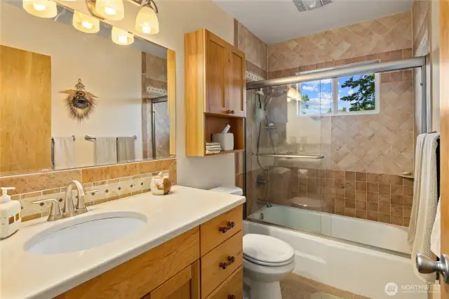 Full bath located on the main level.