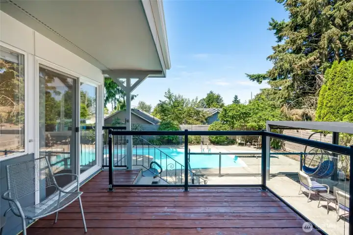 Deck off the Media Room/ Bonus room