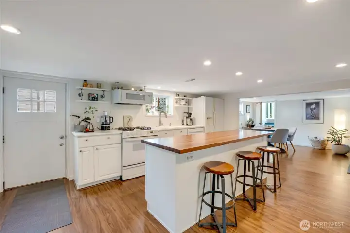 Another View of Lower Level Kitchen with Private Outside Entrance