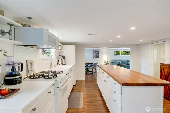 High-end Appliances and John Boos Custom Countertops.