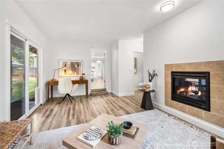 This room would also make a great office, play room, or work-out room.