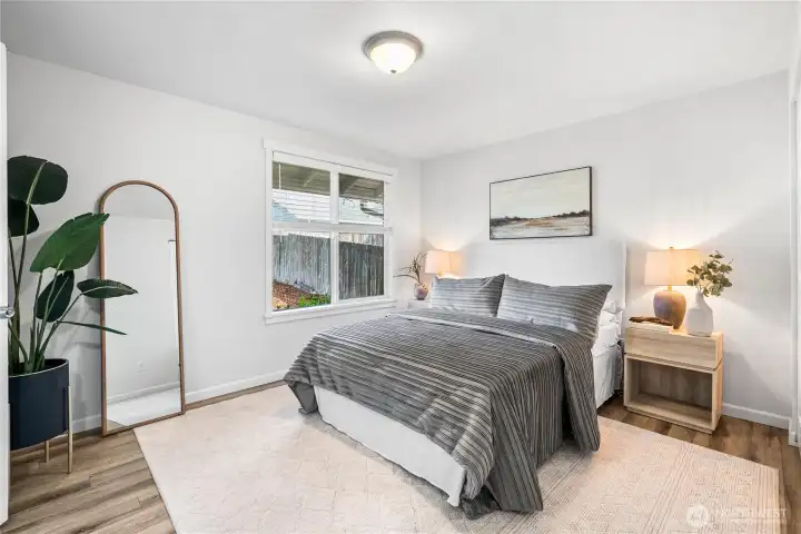 Spacious primary bedroom
