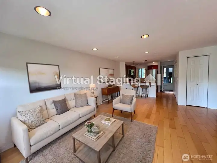 Open-concept living & dining