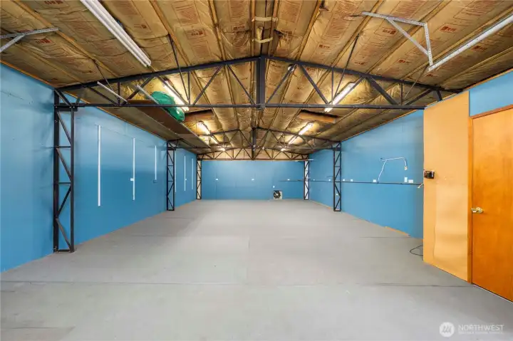 Spacious shop includes a .5 bathroom!