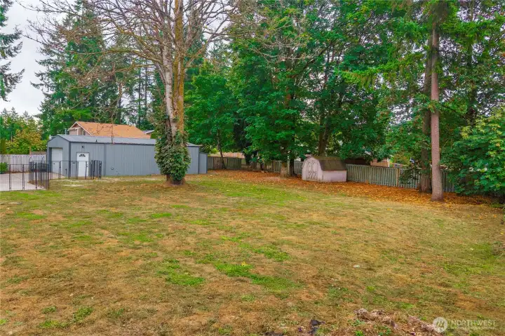 Full fenced backyard!