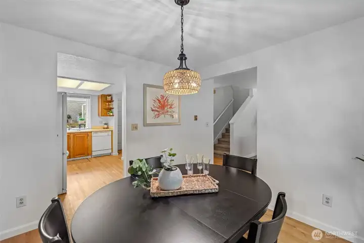 Dining Room off of Kitchen and Living Room.