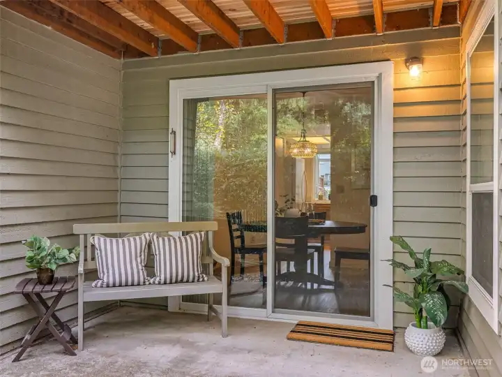 Lovely Patio off of Dining Area.