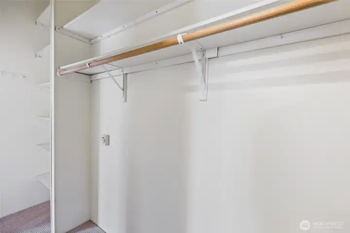 Walk in closet?  How about a pass through from the bedroom to the bathroom?