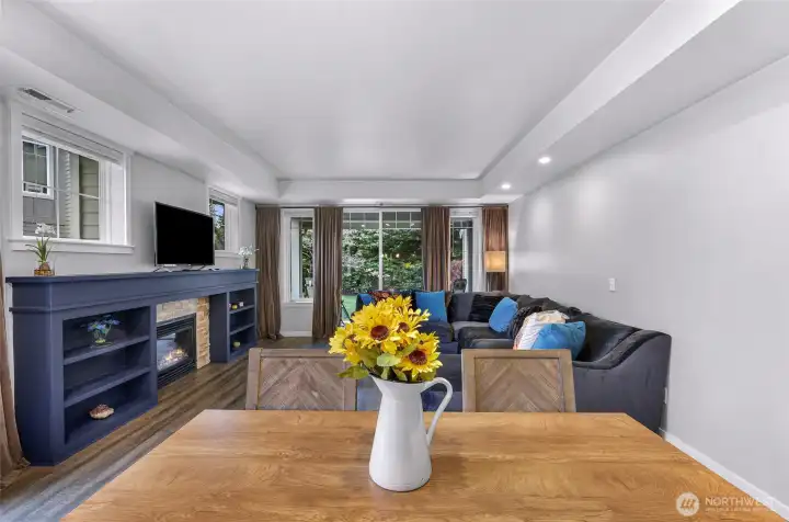 Open layout that connects dining and living spaces, offering great flow for gathering and everyday living.