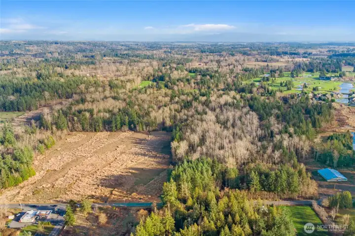 Parcels in the middle and golf course borders upper ends