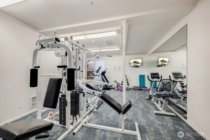 Enjoy exclusive access to the well-equipped fitness center