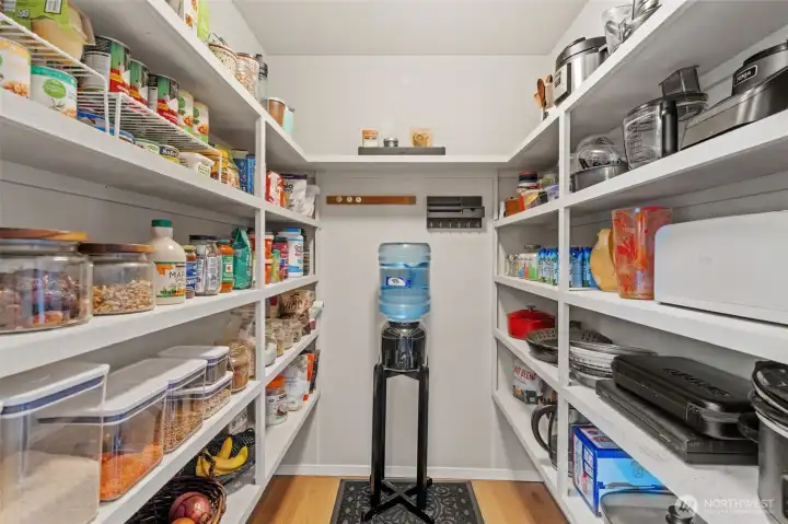 Large pantry.