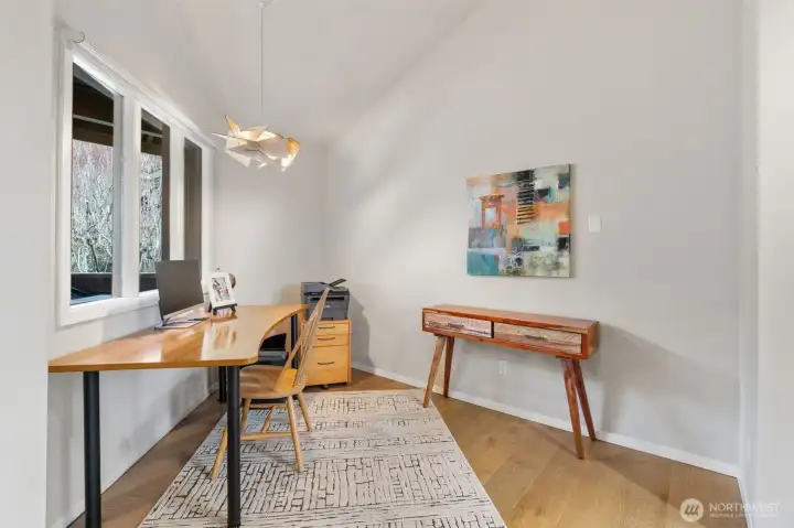 Office nook off the entry.