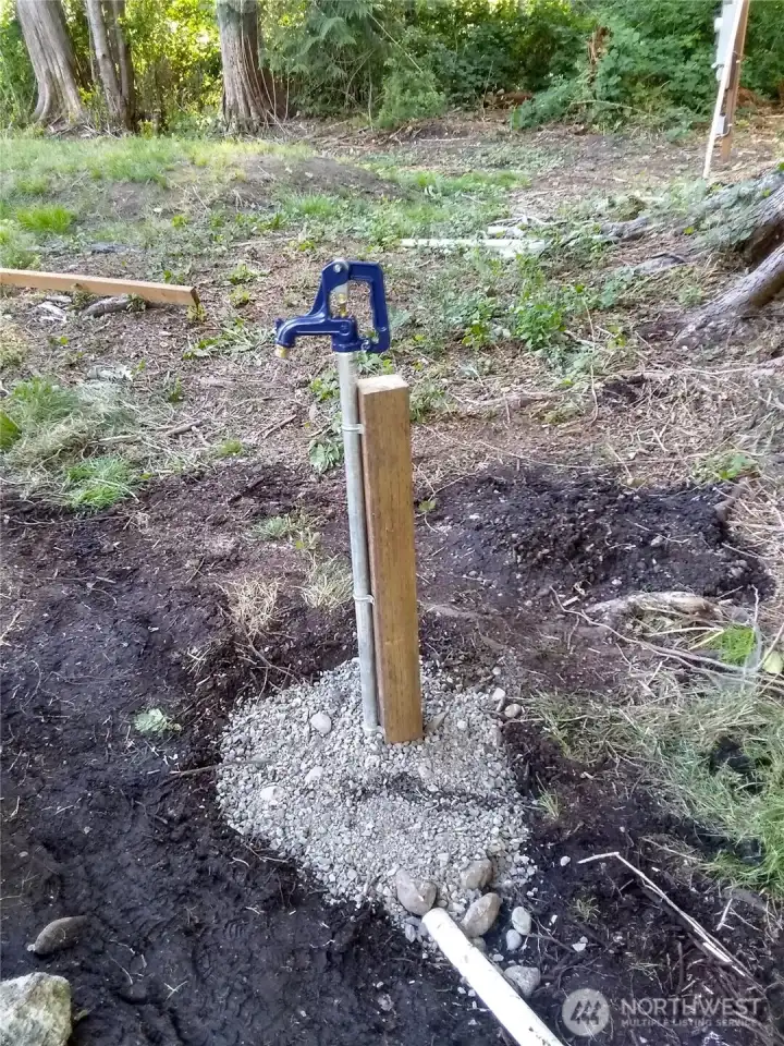 water on the property