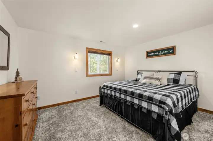 Large upper level bedroom 3 with king bed.