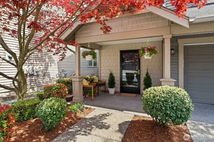 Find comfort in this covered entryway for those rainy PNW days!