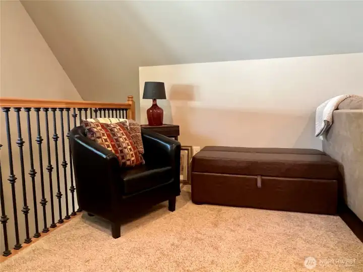 Cozy nook. Automan turns into a twin bed.