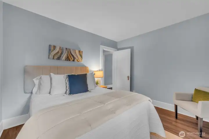 All the bedrooms are nice size for the era of the house-main floor bedroom/office