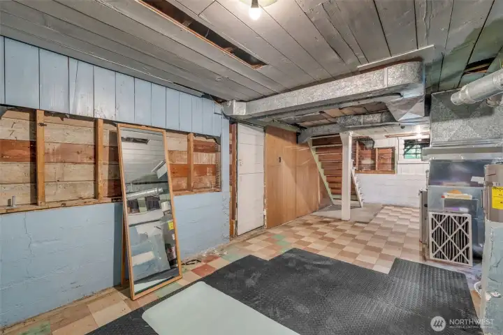Sellers have completed architectural plans they will pass along to the buyer to finish the basement into an additional bedroom, bath and bonus room. They have already updated electrical - no knob and tube - plumbing and sewer line